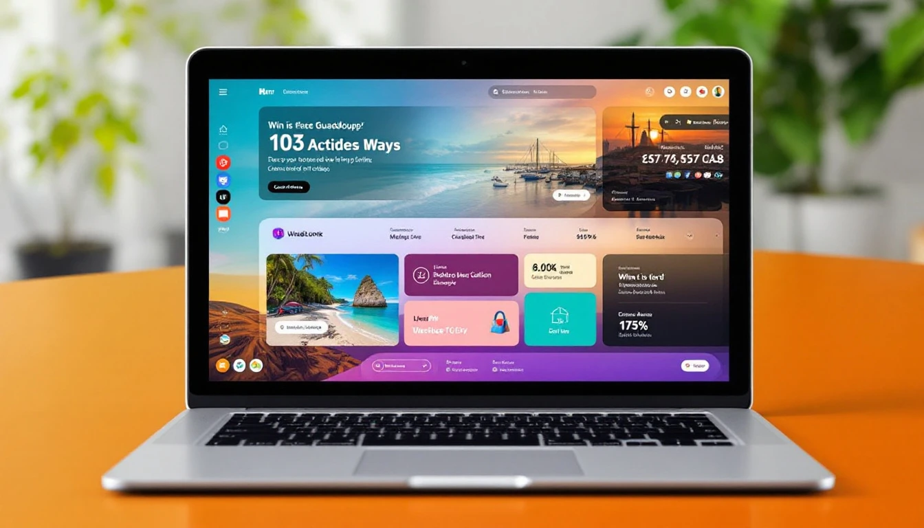 Agence marketing digitale Guadeloupe : gestion des campagnes publicitaires et réseaux sociaux sur ordinateur portable