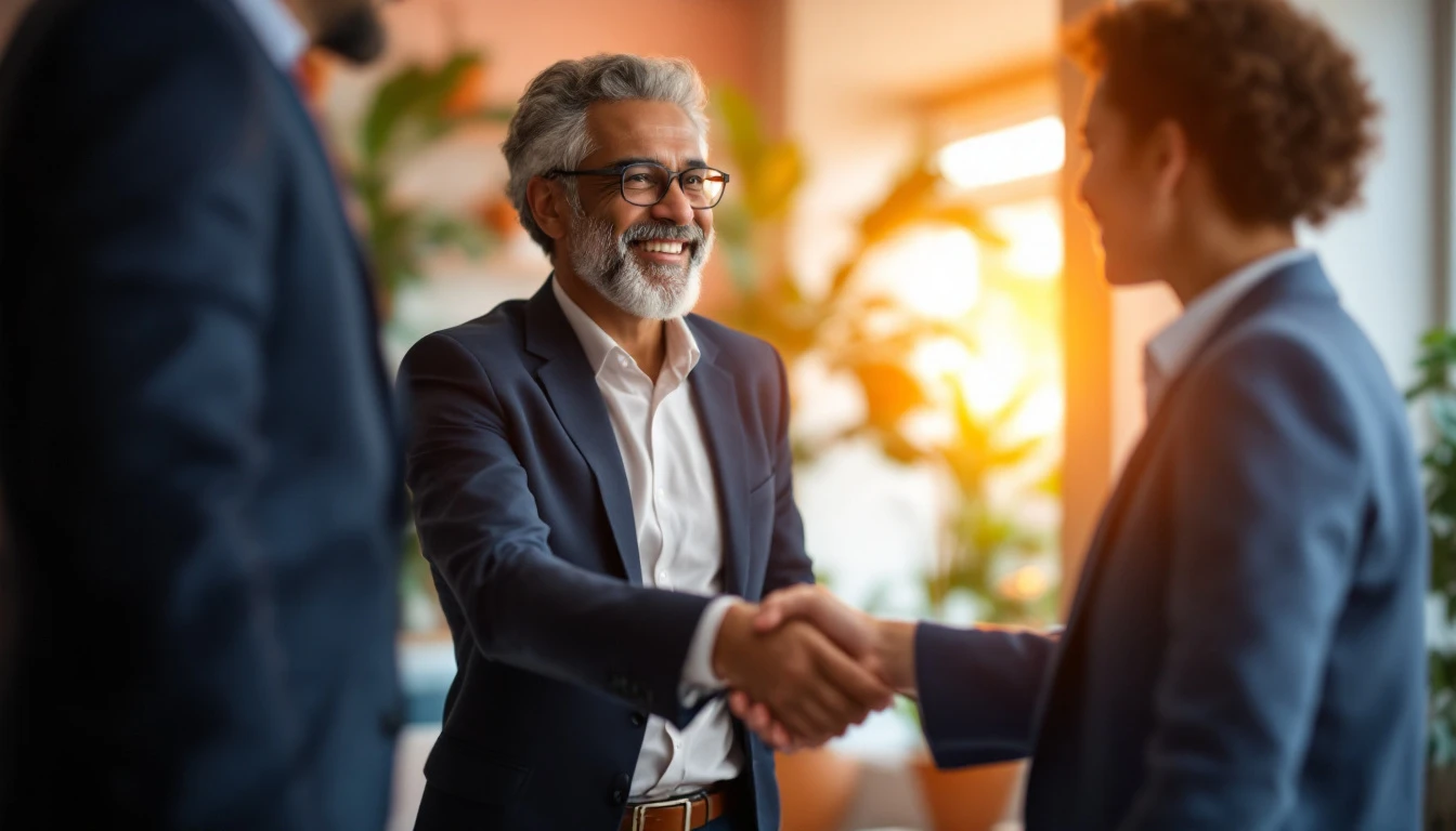 Contact agence web Guadeloupe : accueil d'un client par un conseiller Innotech IT dans les locaux de l'agence