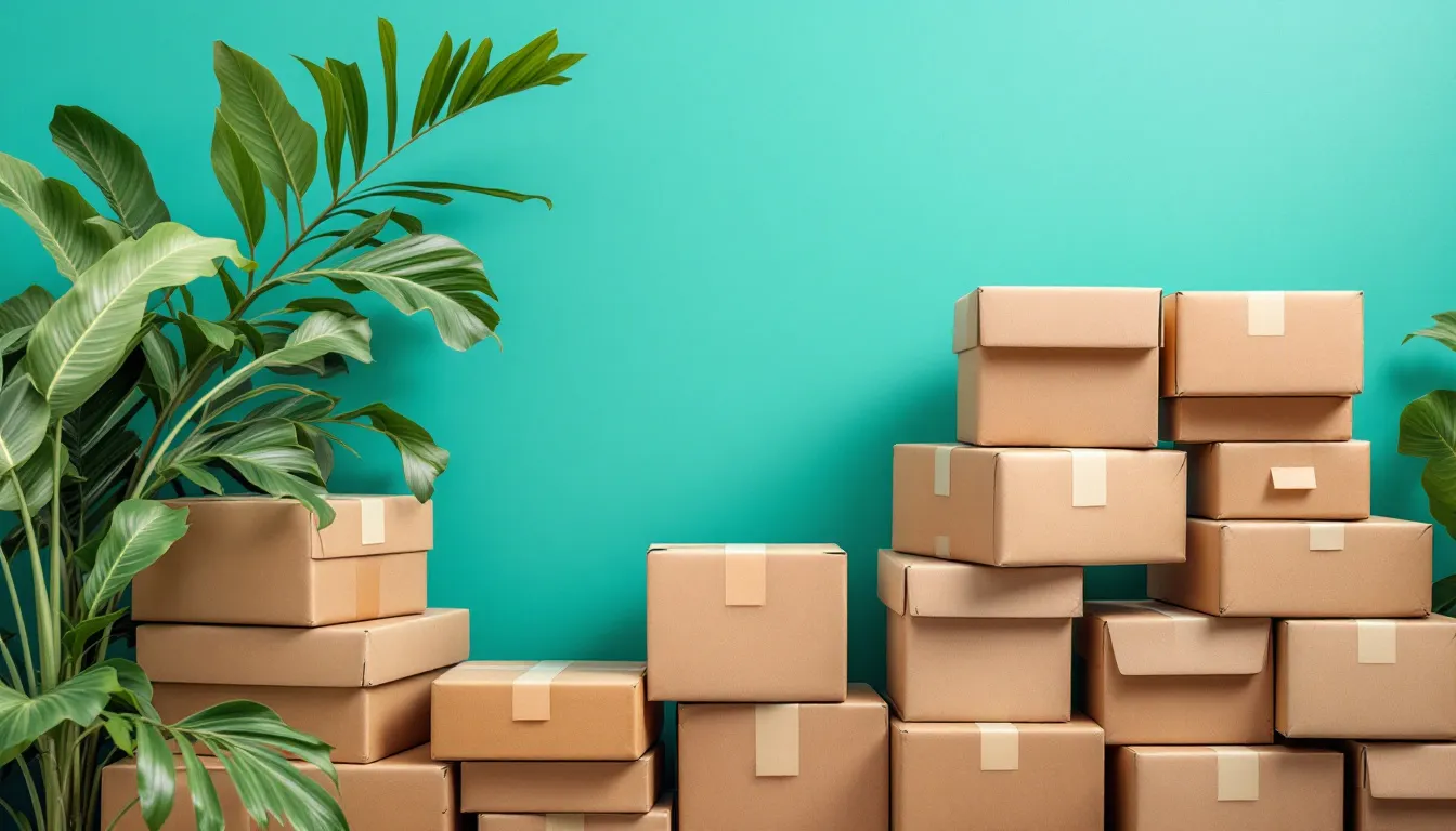 Créer une boutique en ligne en Guadeloupe : colis prêt à être expédié vers la Martinique et la Guyane