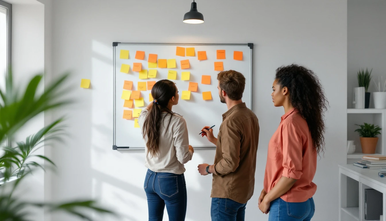 Référencement SEO en Guadeloupe : plan de contenus et mots-clés locaux annoté en atelier