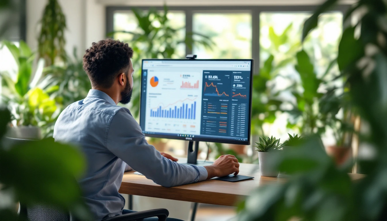 Référencement SEO en Guadeloupe : analyste Innotech IT relisant les positions Google locales sur son écran de suivi